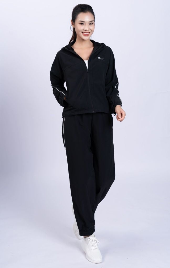 Bộ Gió Nữ Áo Khoác Quần Jogger LV24W04F501