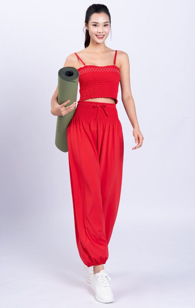 Bộ Tập Yoga Smocking Nữ Alibaba LV24N01F505 (D)