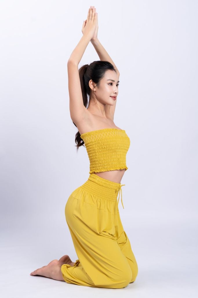 Bộ Tập Yoga Smocking Nữ Alibaba LV24N01F505 (D)