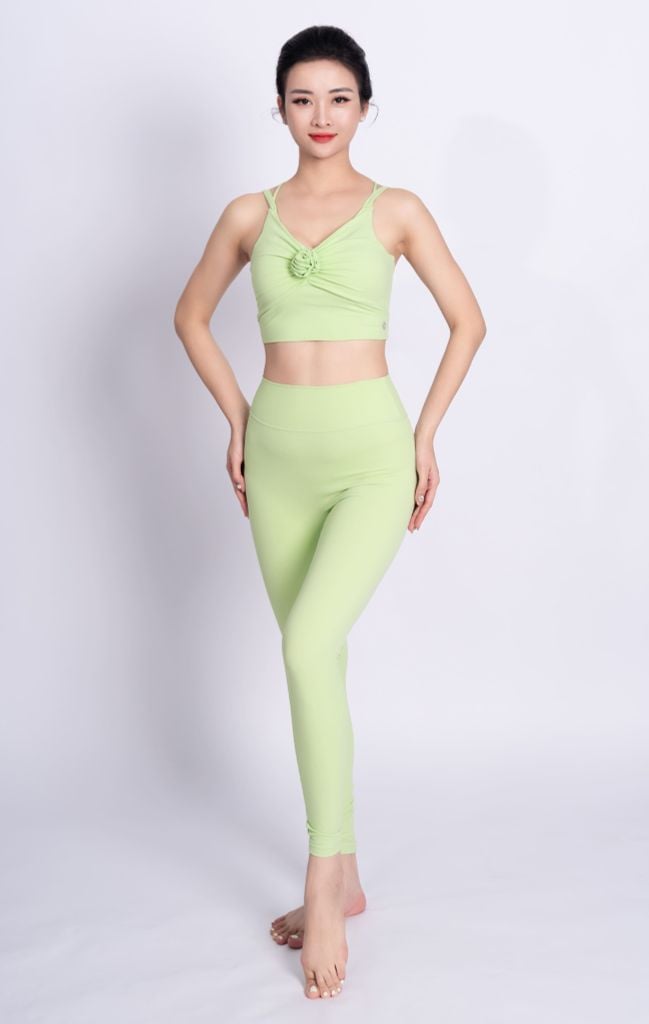 Bộ Tập Yoga Nữ Nhún Hoa Livan LV24N01F507 (D)