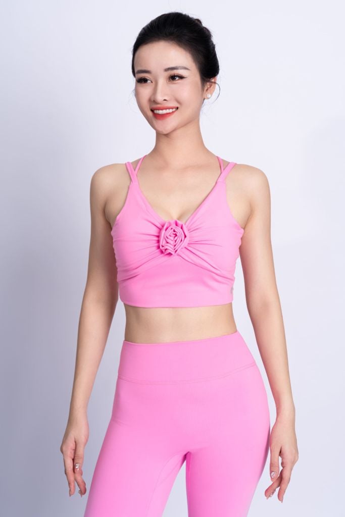 Bộ Tập Yoga Nữ Nhún Hoa Livan LV24N01F507 (D)