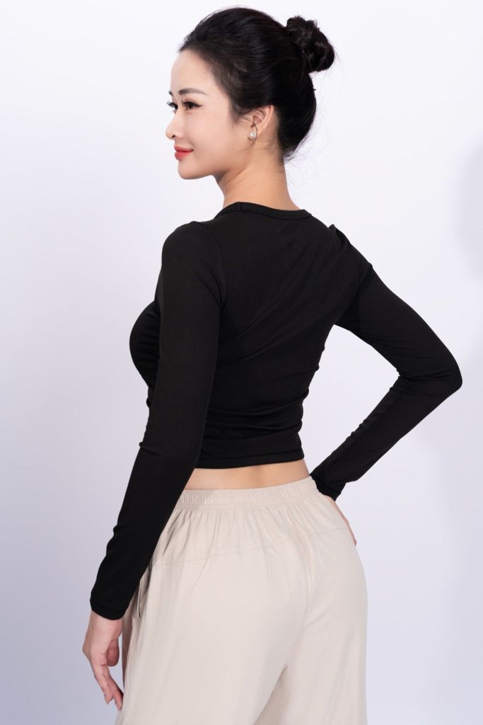 Áo Croptop Dài Tay Nữ Livan LM24W04F208