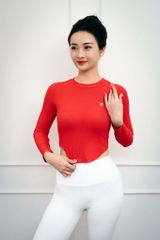Áo Croptop Dài Tay Siêu Mềm Mịn Nữ Livan LM24W04F209