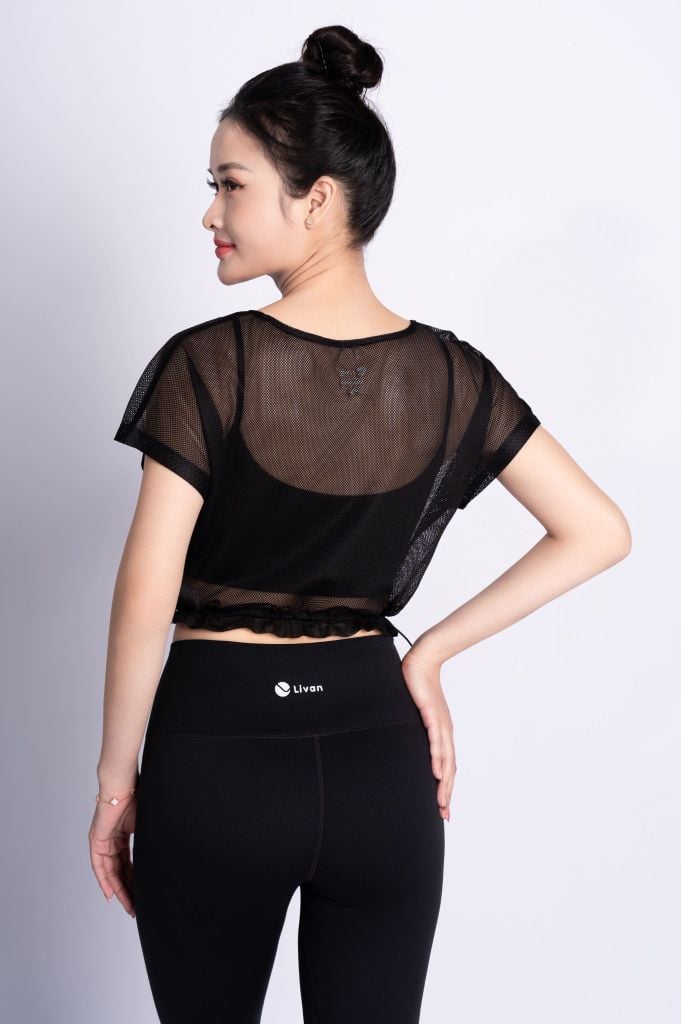 Áo Croptop Lưới Nữ Livan LV24N01F207