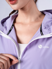 Áo Gió Nữ 1 Lớp Có Mũ Siêu Mỏng Nhẹ Livan LV23212002