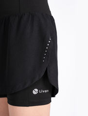 Quần Short Nữ Chạy Bộ Running 2 Lớp LV24210201