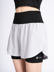 Quần Short Nữ Chạy Bộ Running 2 Lớp LV24210201