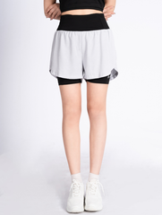 Quần Short Nữ Chạy Bộ Running 2 Lớp LV24210201