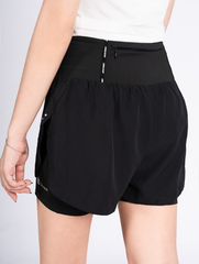 Quần Short Nữ Chạy Bộ Running 2 Lớp LV24210201