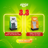  Hạt Keos+ hỗ trợ giảm búi lông cho mèo, vị cá ngừ (350gr - 7kg) 
