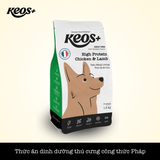  [Keos+] Hạt bổ sung năng lượng cho chó, vị thịt gà & cừu (400gr - 20kg) 