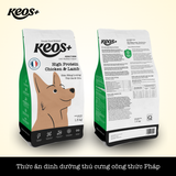  [Keos+] Hạt bổ sung năng lượng cho chó, vị thịt gà & cừu (400gr - 20kg) 
