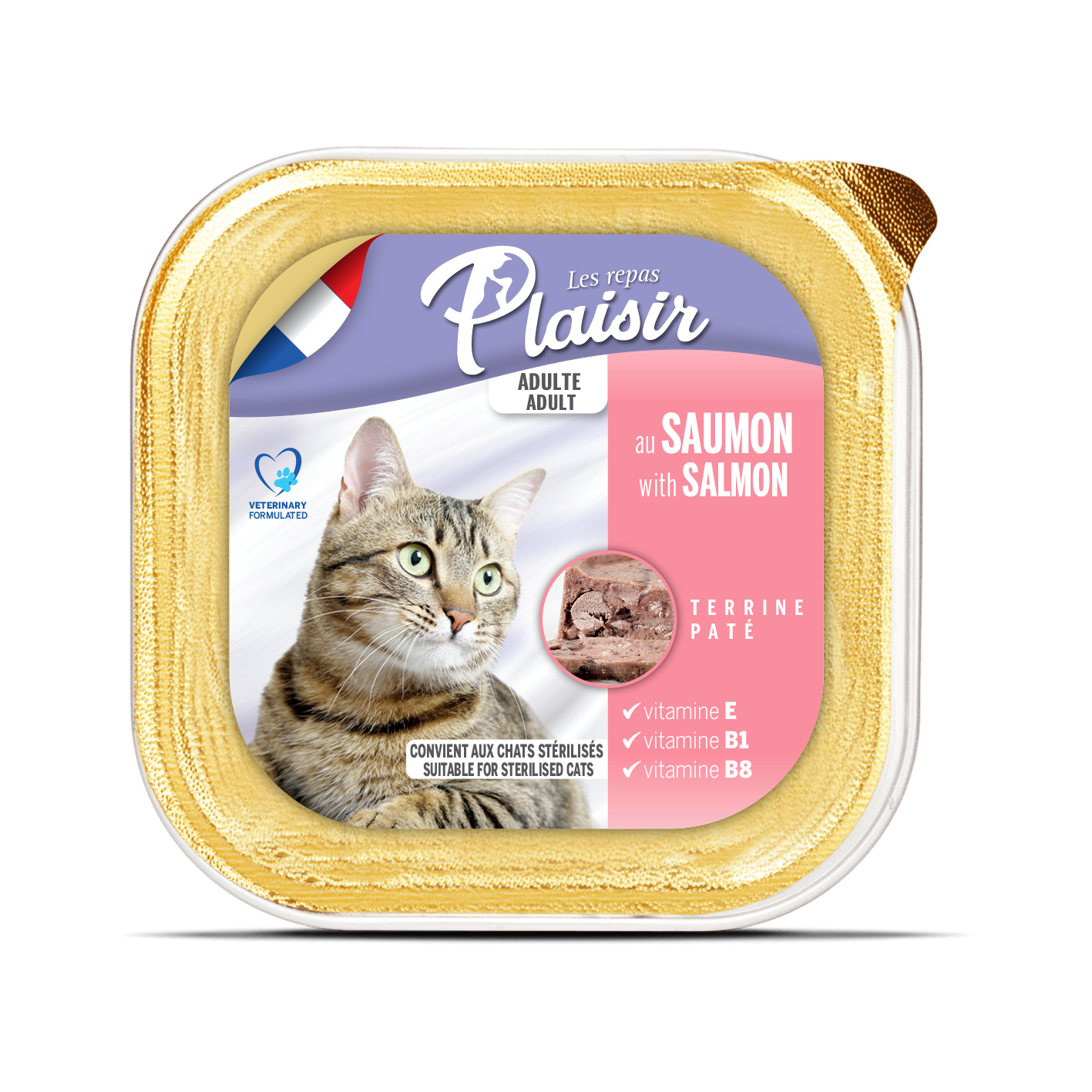  Plaisir Adult Cat – Salmon Flavor Terrine 