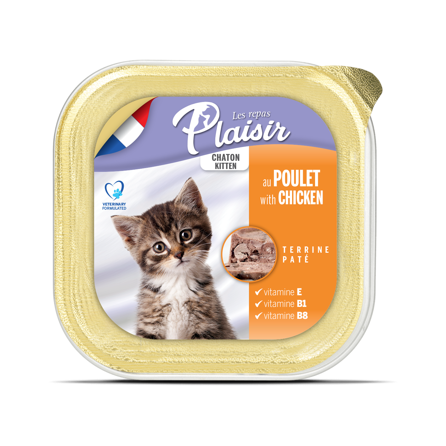  Plaisir Kitten Cat – Chicken Flavor Pate 
