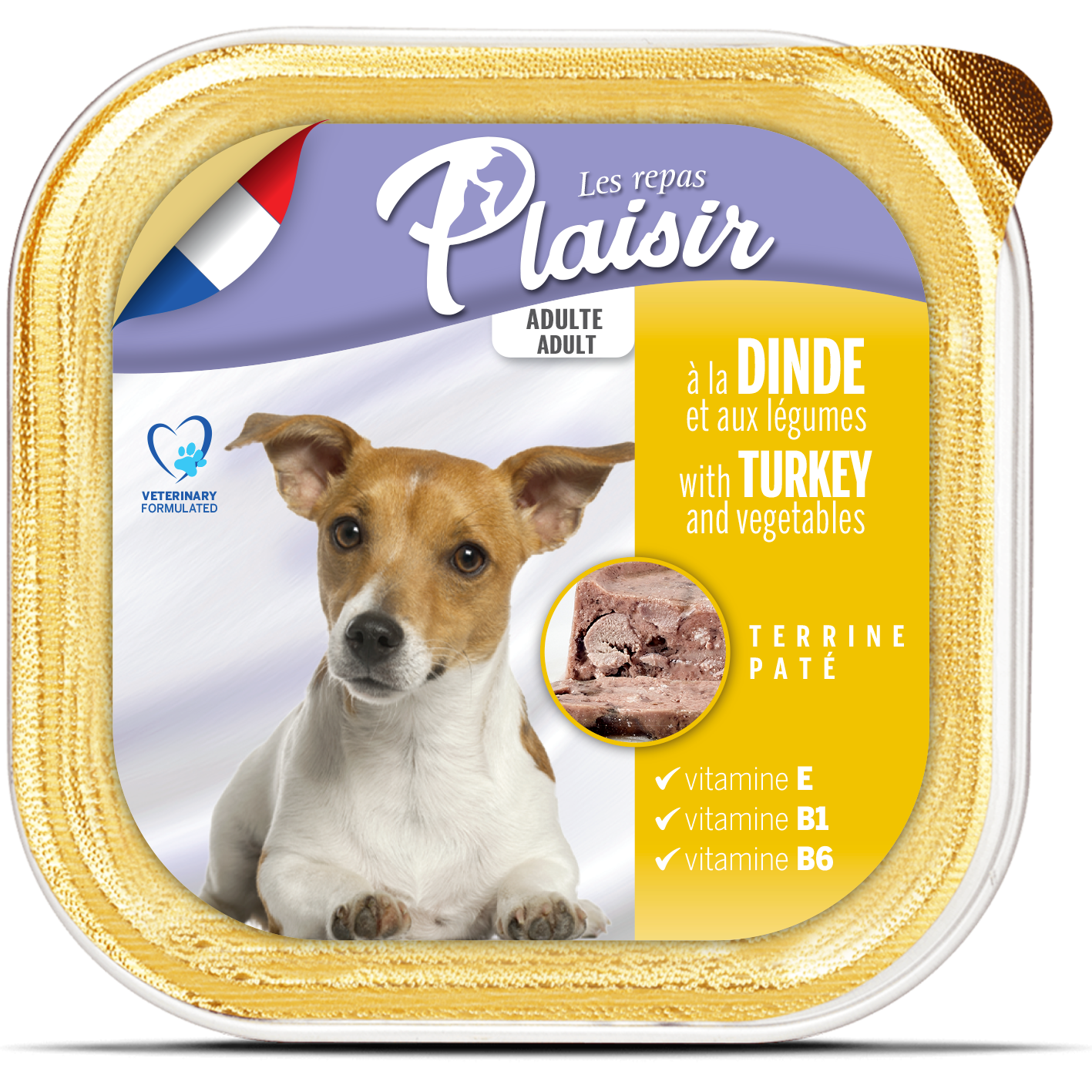  Plaisir Adult Dog – Turkey Flavor Terrine 