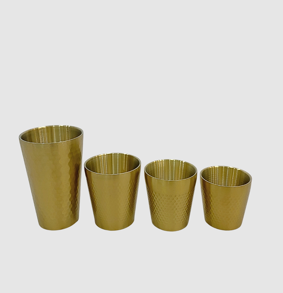 Ly kim cương Inox 304 - 2 lớp - màu GOLD – KOKO KITCHEN