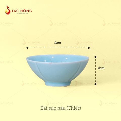  Bát Súp Vân Sen Men Xanh Ngọc 