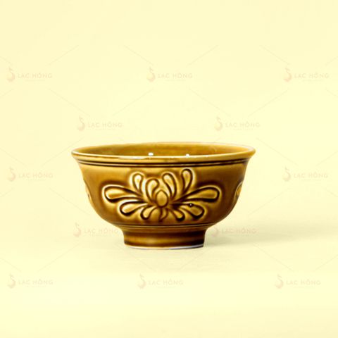  Bát Mắm Vân Hoa Men Nâu 