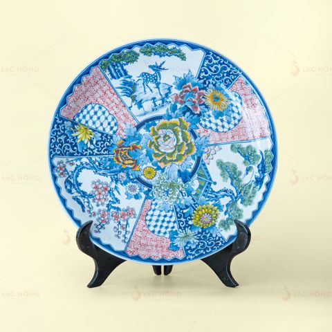 Đĩa Trưng Bày Lam Huế Ngũ Sắc