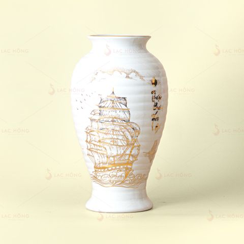  Lọ Hoa Vẽ Vàng Thuận Buồm Xuôi Gió 