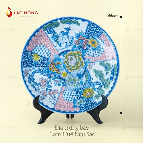 Đĩa Trưng Bày Lam Huế Ngũ Sắc