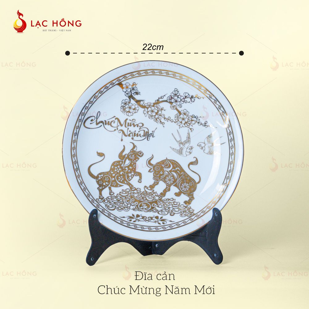 Đĩa Trưng Bày Vẽ Vàng