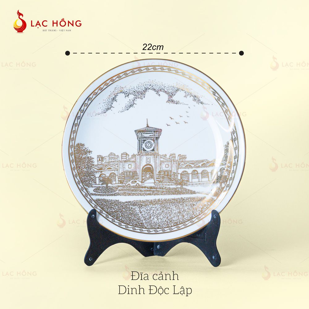 Đĩa Trưng Bày Vẽ Vàng