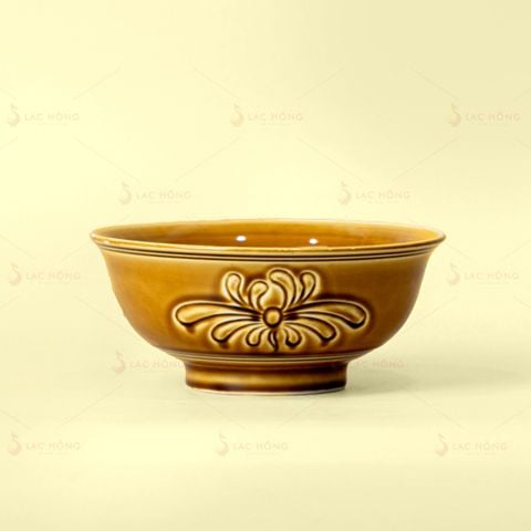 Tô Hoa Cúc Men Nâu