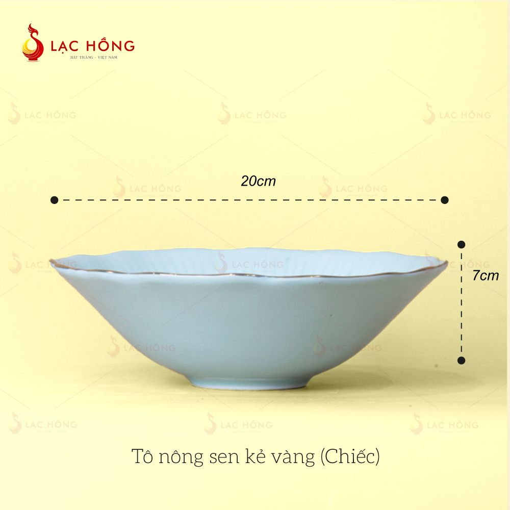 Tô Vân Sen Men Xanh Ngọc Kẻ Vàng