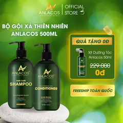 Combo [An Lạc 3] Dầu Gội và Dầu Xả Anlacos (500ml)