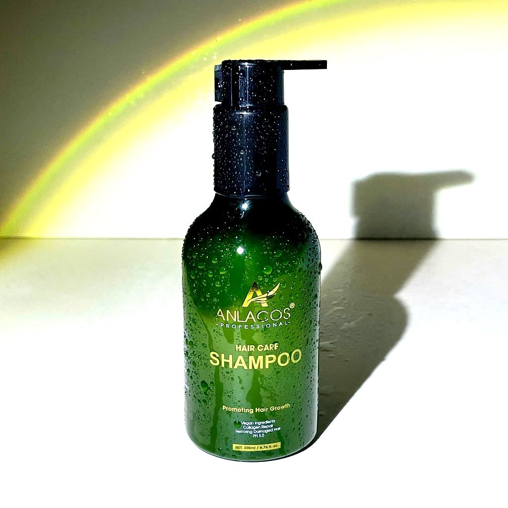 [Tặng combo gội xả 40ml] Dầu gội Anlacos thuần chay gừng bưởi mọc tóc 200ml