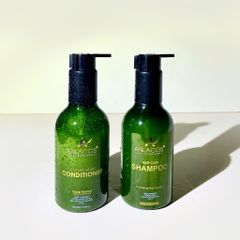 [Tặng xịt dưỡng 50ml] Combo gội xả Anlacos mọc tóc gừng bưởi thuần chay 200ml
