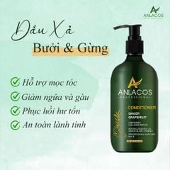 [Tặng dầu xả 200ml] Dầu xả Anlacos dùng massage da đầu mọc tóc gừng bưởi 500ml