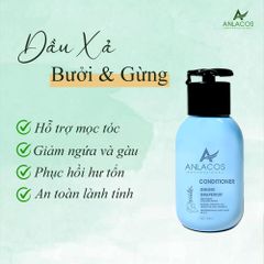 Dầu xả Anlacos tẩy da chết đầu giảm ngứa da dầu, dầu xả thiên nhiên cho tóc nhuộm hư tổn 40ml