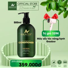 [Tặng máy sấy tóc nóng lạnh Gaabor] Dầu xả Anlacos dùng massage da đầu mọc tóc từ gừng bưởi 500ml