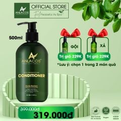 [Tặng dầu gội 200ml] Dầu xả Anlacos dùng massage da đầu mọc tóc gừng bưởi 500ml