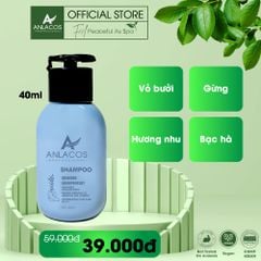 Dầu gội Anlacos dược liệu bưởi gừng cho mẹ bầu, dầu gội kích mọc tóc thiên nhiên 40ml - Size du lịch