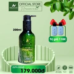 [Tặng combo gội xả 40ml] Dầu gội Anlacos thuần chay gừng bưởi mọc tóc 200ml