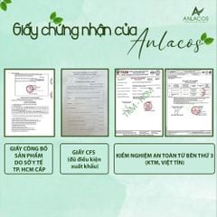 [Tặng máy sấy tóc nóng lạnh Gaabor] Dầu gội Anlacos giúp mọc tóc thuần chay gừng bưởi 500ml