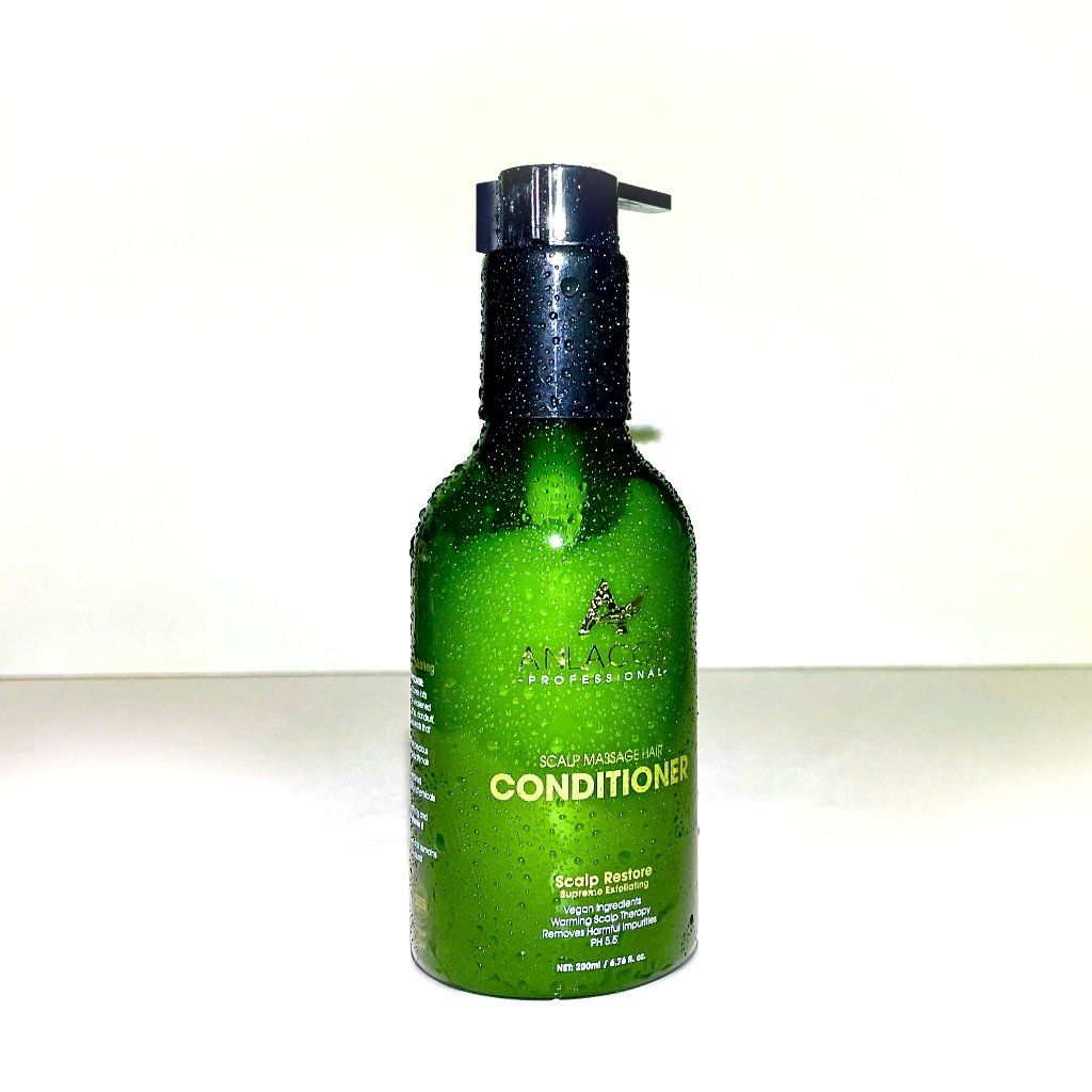 [Tặng combo gội xả 40ml] Dầu xả Anlacos dùng massage da dầu thuần chay gừng bưởi mọc tóc 200ml