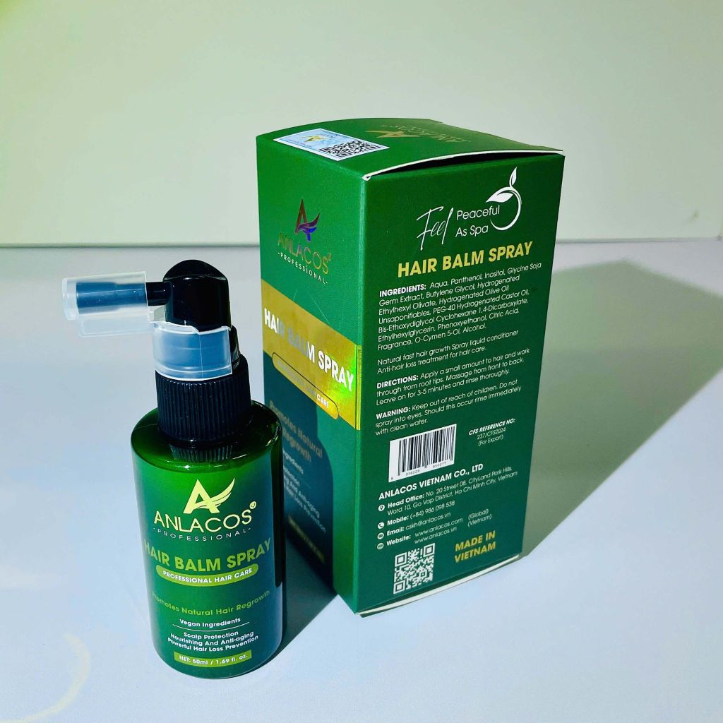 Xịt Dưỡng Mọc Tóc Lành Tính Cao Cấp Anlacos 50ml