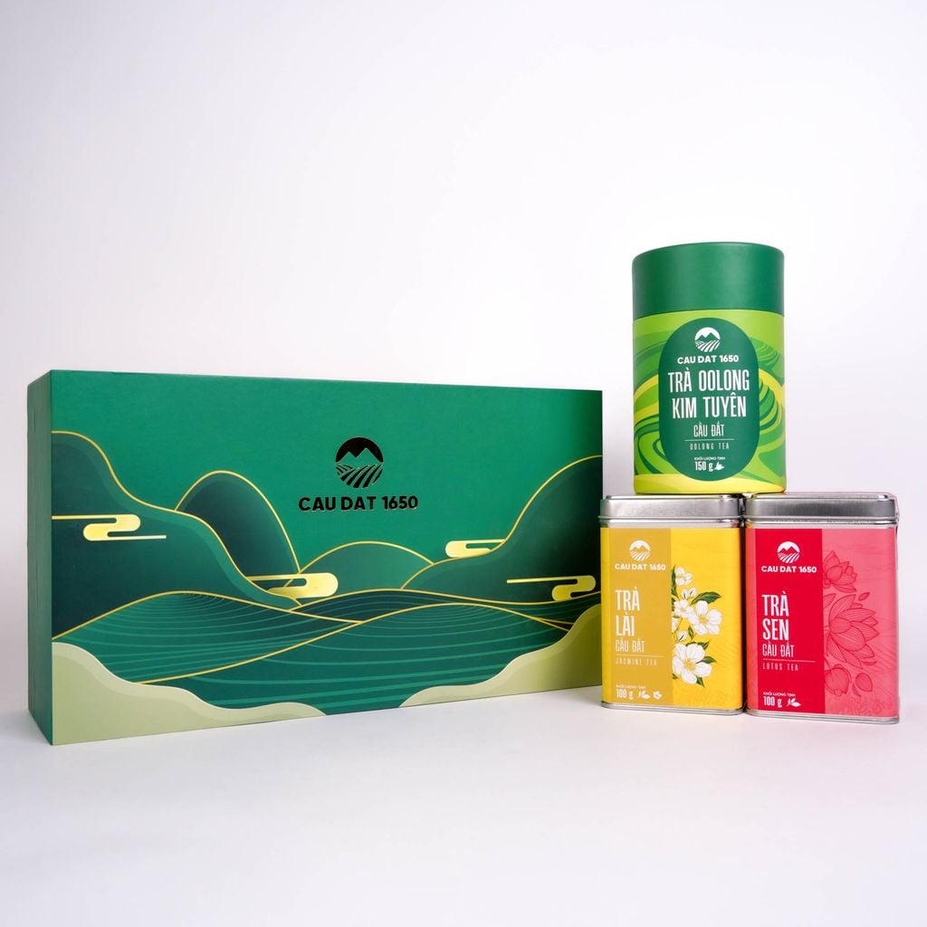 Hộp Combo Trà Cầu Đất 1650 - Loại 3 Hộp