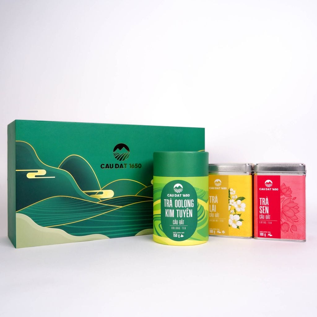 Hộp Combo Trà Cầu Đất 1650 - Loại 3 Hộp