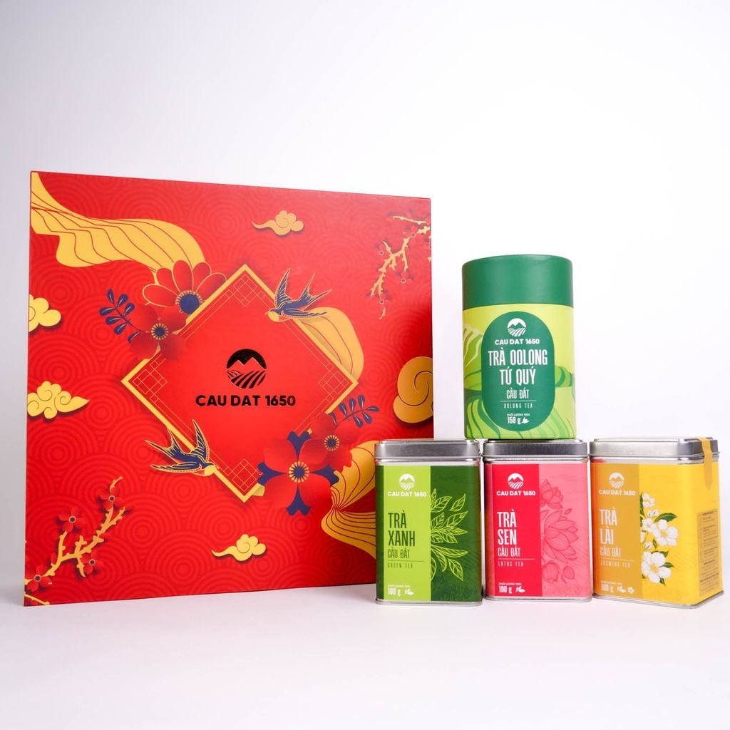 Hộp Combo Quà Tặng - Trà Cầu Đất 1650
