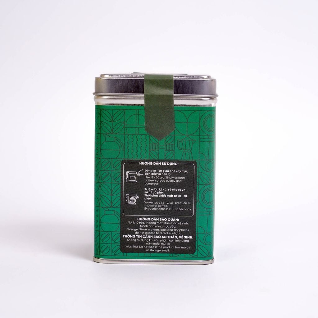 Cà Phê Espresso Bột Cầu Đất Hộp Thiếc 200g - Dạng Bột