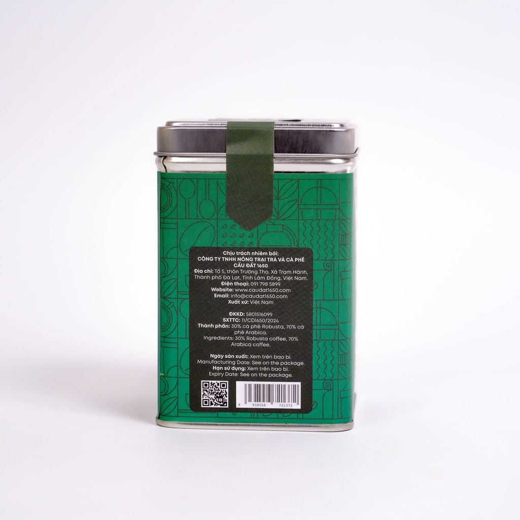 Cà Phê Espresso Bột Cầu Đất Hộp Thiếc 200g - Dạng Bột