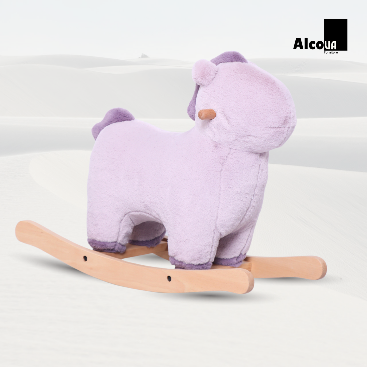 GHẾ HÌNH THÚ BẬP BÊNH NGỰA TÍM