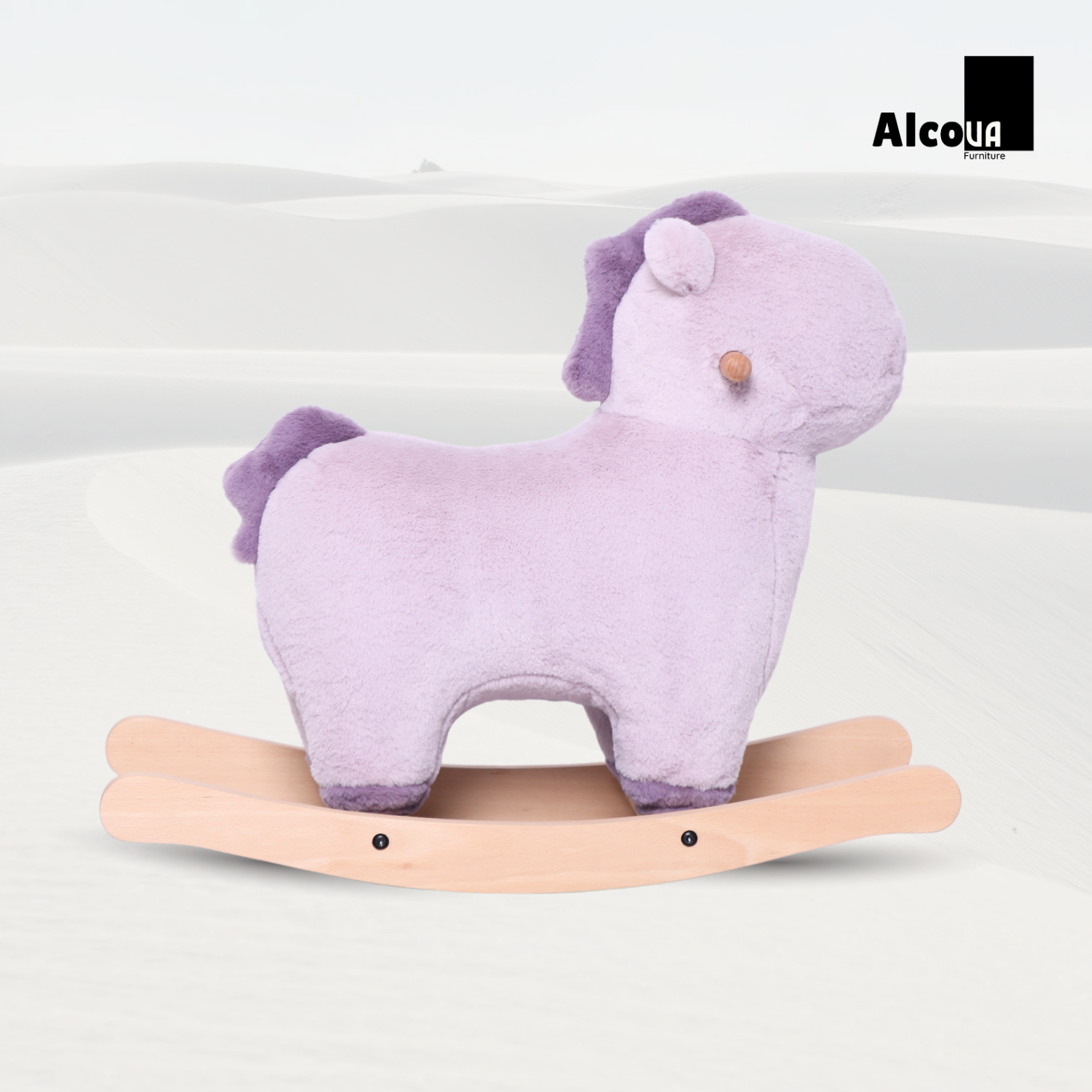 GHẾ HÌNH THÚ BẬP BÊNH NGỰA TÍM