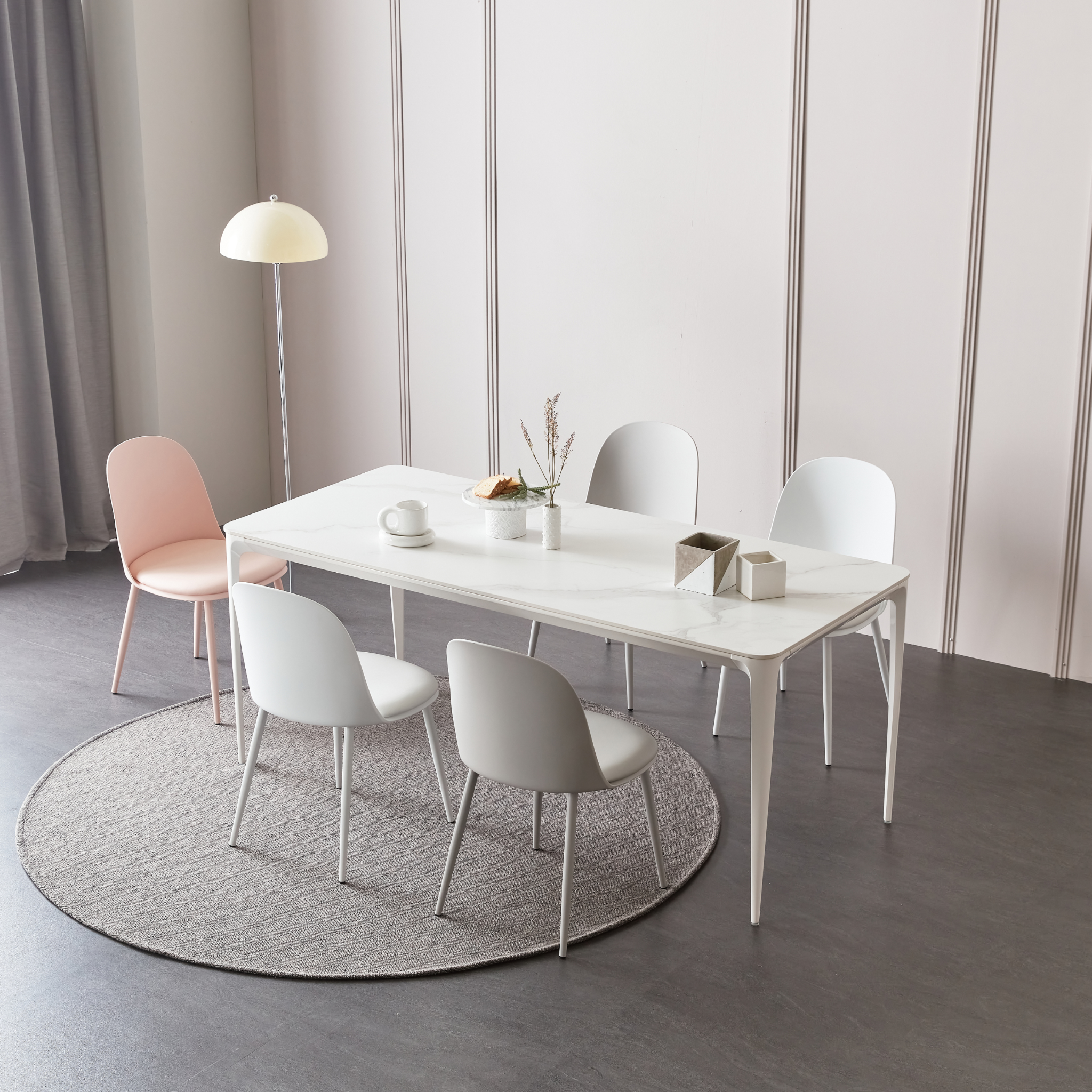 BÀN ĂN Q CERAMIC NHẬP KHẨU (4 CHỖ / 6 CHỖ)