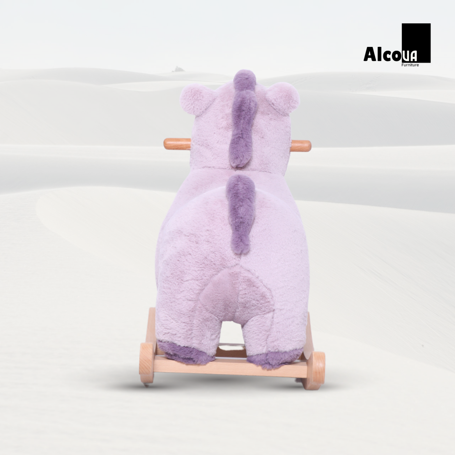 GHẾ HÌNH THÚ BẬP BÊNH NGỰA TÍM